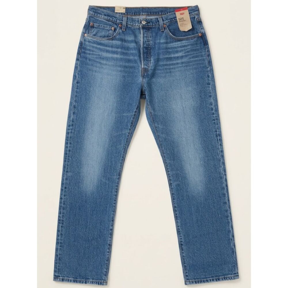 Levis 501 Original Jeans Womens 33x30 Medium Wash High Rise Straight Leg NWT